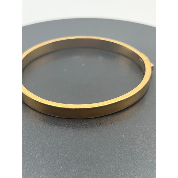 Kate Spade‎ NY Heavy Metals Row Pave Hinged Bangle Bracelet in clear/rose gold - Picture 4 of 10